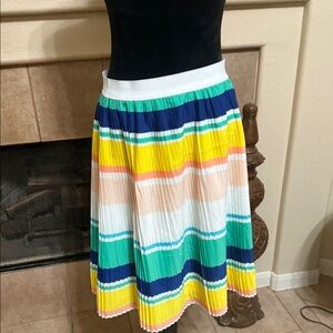 Merona Multicolor Striped A-Line Skirt
